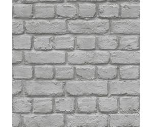 RASCH SILVER GREY STONE BRICK WALL QUALITY FEATURE DESIGNER WALLPAPER 226720