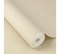 Rasch Simple Plain Small Linen Beige Brown Wallpaper