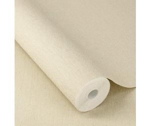 Rasch Simple Plain Small Linen Beige Brown Wallpaper