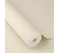 Rasch Simple Plain Small Linen Beige Cream Wallpaper