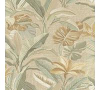 Rasch Sofia Vasari Leaf Sage/cream Heavyweight Wallpaper - 400617