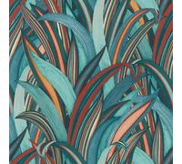 Rasch Studio Onszelf Lightly Textured Paste The Wall Blue Green Teal Tropical Grasses