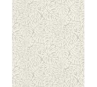 Rasch Tapeten Non Woven Wallpaper (Botanical) White 10,05 m x 0,53 m #ROCKNROLLE 541564