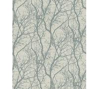 Rasch Tapeten Vliestapete (Floral) Grey 10,05 m x 0,53 m Tapetenwechsel 633269
