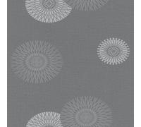 Rasch Tapetenwechsel Grey Floral Flowers Wallpaper Non Woven Textured Glitter