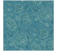 Rasch Teal Flower Pattern Non Woven Washable Paste The Wall Wallpaper