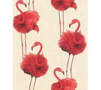 Rasch tesa Flamazing 370805 Self-Adhesive Wallpaper - Quick, Easy, Clean - Large Flamingos in Pink Real Wallpaper