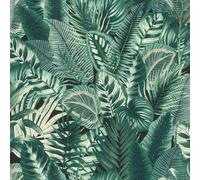 Tropical Jungle Wallpaper Rasch Palm Leaf Textured Vinyl Green Paste The Wall