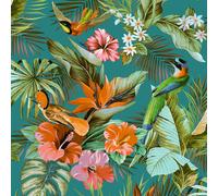 Rasch Paradise Birds Teal Wallpaper, Blue