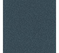 Rasch Wallpaper 552300 552300 Plain Non-Woven Wallpaper with Dainty Twigs in Matte Blue with Light Structure - 10.05m x 53cm (L x W) Wallpaper