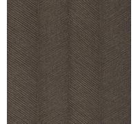 Rasch Wallpaper 720327 - Brown Non-Woven Wallpaper with Herringbone Pattern - Grey Silver Metallic
