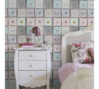 Rasch Wallpaper Multi Draw Bold Vibrant Fun Quirky Chic Retro Floral Flowers