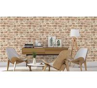 Rasch Wallpaper Rustic Stone Brick Natural Beige Wall Paper 860610 Rasch Natural
