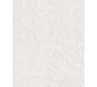 Rasch Wallton Collection 143706 Non-Woven Wallpaper Paintable White with Coarse Plaster Look