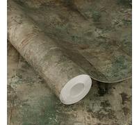 Rasch X Tesa Atlas Rustic Industrial Stone Self-Adhesive Peel & Stick Textured Wallpaper, Brown
