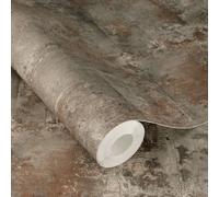 Rasch X Tesa Atlas Rustic Industrial Stone Self-Adhesive Peel & Stick Textured Wallpaper, Grey
