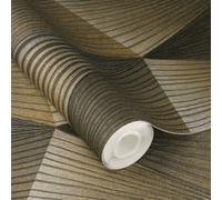 Rasch X Tesa Cairo Abstract Geometric 3D Effect Self-Adhesive Peel & Stick Textured Wallpaper, Bronze
