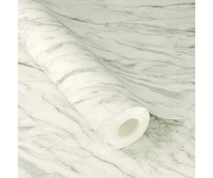 Rasch X Tesa Carrara Marble Self Adhesive Peel And Stick Textured Wallpaper, Grey