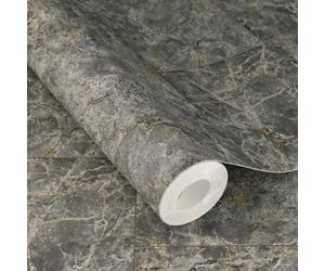 Rasch X Tesa Luxora Natural Stone Self-Adhesive Peel & Stick Textured Wallpaper, Grey