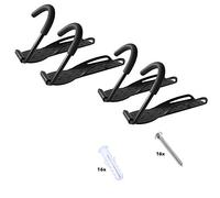 RASENFREUND® Bicycle Wall Mount for 4 Bikes Black Set of 4