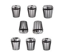 raseparter 1/8 Inch to 3/4 Inch ER32 Spring Collet Set 8-Pack for CNC Workholding Engraving & Milling Lathe Tool