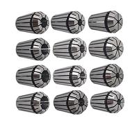 raseparter 12-Pack ER20 Spring Collet Set, 1/8 Inch to 1/2 Inch Holder Collet Chuck for CNC Engraving Machine and Milling Lathe Tool, Lathe Accessories