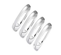 RASFHYG Auto Exterior Grip Compatible with Jeep for Grand for Cherokee 1999-2004 for Liberty 2002 2003 2004 2005 2006 2007 Car Door Handle Cover Trim Chrome