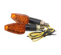 RASFHYG Flowing Turn Light Universal Motorcycle Flashing Turn Signal Light Lamp Indicator Light Amber Blinker Light Flasher For Relay 12V Motorcycle Accessorie(Yellow)