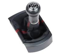 RASFHYG Gear Shift Knobs Compatible with Seat for Ibiza 2002 2003 2004 2005 2006 2007 2008 2009 2010 Car Styling 5 6 for Speed Gear Stick Shift Knob Car Universal Knob(Red,6Speed)