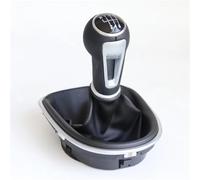 RASFHYG Shift Knob Cap Compatible with Seat for Leon-II for Toledo-III for Altea for XL 2005-2012 Car 5/6 Speed Gear Shift Knob Cover Shifter Lever Stick(6 Speed)