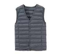 Rash Vest Mens，Tactical Vest Men，Mens Ultra Lightweight Down Vest - Packable Sleeveless Puffer Jacket For Men, V-Neck Quilted Gilet, Water-Resistant And Windproof Insulated Gilet