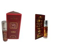 Rasha & Love Apple Concentrated Perfume Oil Combo - Long Lasting Alcohol-Free Attar for Men & Women - 6ml Each (Pack of 2)