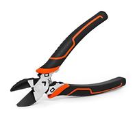 RASKOO 6.5 Inch Premium Wire Cutters in CRV, Ultra Sharp Wire Cutter Heavy Duty, Side Cutters with Comfortable Grip, Spring Loaded Cutting Pliers, Anti-Rust Digonal Cutters, Ideal for Cutting Wires