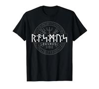 Rasmus in Futhark Runes Viking T-Shirt, Men, Black, XX-Large