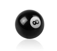 RASNONE 8 Ball Shift Knob Manual Gear Shift Lever Round Ball with 3 Adapters Black