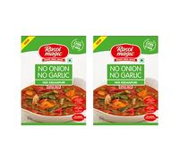 Rasoi Magic Seasoning Spices Masala Powder (45 Gram) - Curry Mix Masala Recipe Casserole Herbs - Aromatic & Enhances Flavor of Meal (No Onion No Garlic Veg Kolhapuri, Pack of 2)