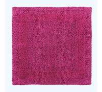 (Raspberry, 50 x 50 cm) Homescapes Luxury Reversible Cotton Bath Mat