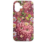 Raspberry Accessories For Girls Floral Wildflower Cute Pink Case for iPhone 16
