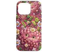 Raspberry Accessories For Girls Floral Wildflower Cute Pink Case for iPhone 16 Pro