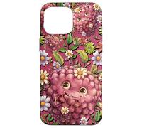 Raspberry Accessories For Girls Floral Wildflower Cute Pink Case for iPhone 16 Pro Max