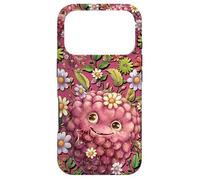 Raspberry Accessories For Girls Floral Wildflower Cute Pink Case for iPhone 17 Pro