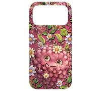 Raspberry Accessories For Girls Floral Wildflower Cute Pink Case for iPhone 17 Pro Max