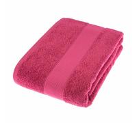 HOMESCAPES Raspberry Pink Turkish Cotton Bath Sheet Super Soft Thick & Absorbent 500 GSM Towel Heavy Weight for everyday Luxury