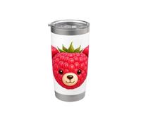Raspberry Bear with Cute Face Stainless Steel Insulated Tumbler