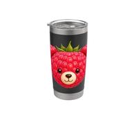 Raspberry Bear with Cute Face Stainless Steel Insulated Tumbler