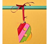 Raspberry Blossom Monogram Letter Hanging Decoration - B Raspberry Blossom Multicolor