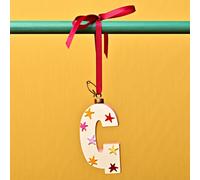 Raspberry Blossom Monogram Letter Hanging Decoration - G Raspberry Blossom Multicolor