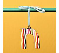 Raspberry Blossom Monogram Letter Hanging Decoration - N Raspberry Blossom Multicolor