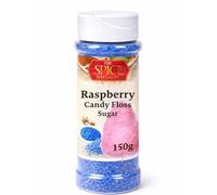 Raspberry Candy Floss Sugar 150g - Flavoured Cotton Candy Sugar for Candy Floss Machine - Fairground Style Candy Floss - Party Treat - The Spice Specialist