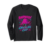 Raspberry Chocolate Chip Retro Ice Cream Long Sleeve T-Shirt
